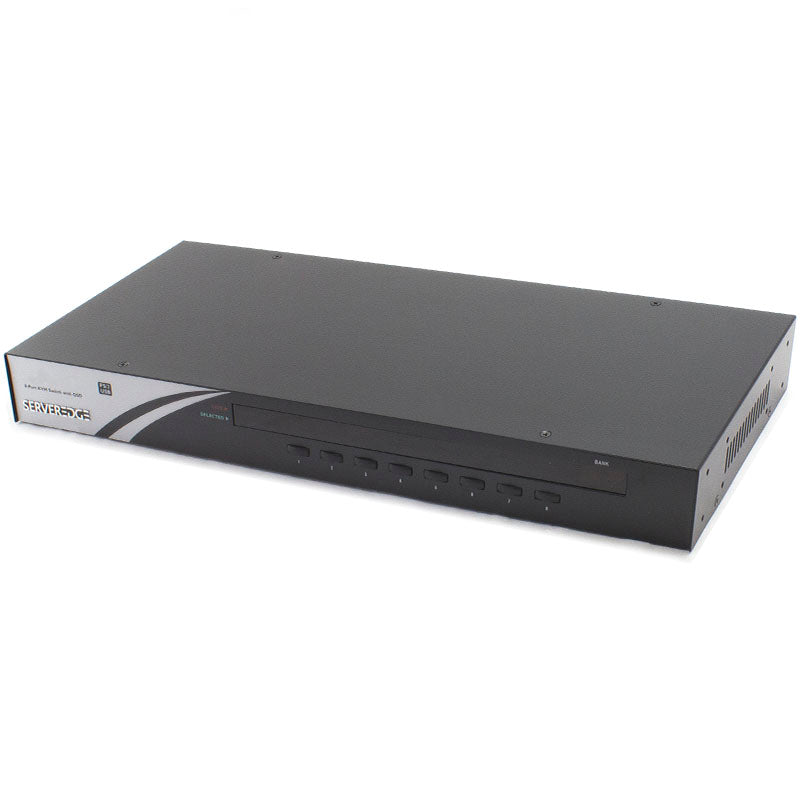 8 Port 1U Rackmount USB KVM Switch Kit - KVM Switches