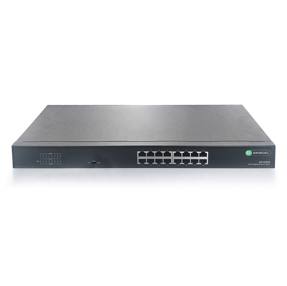 Serveredge 10/100/100Base TX, 16 Port Gigabit Unmanaged Ethernet Switc