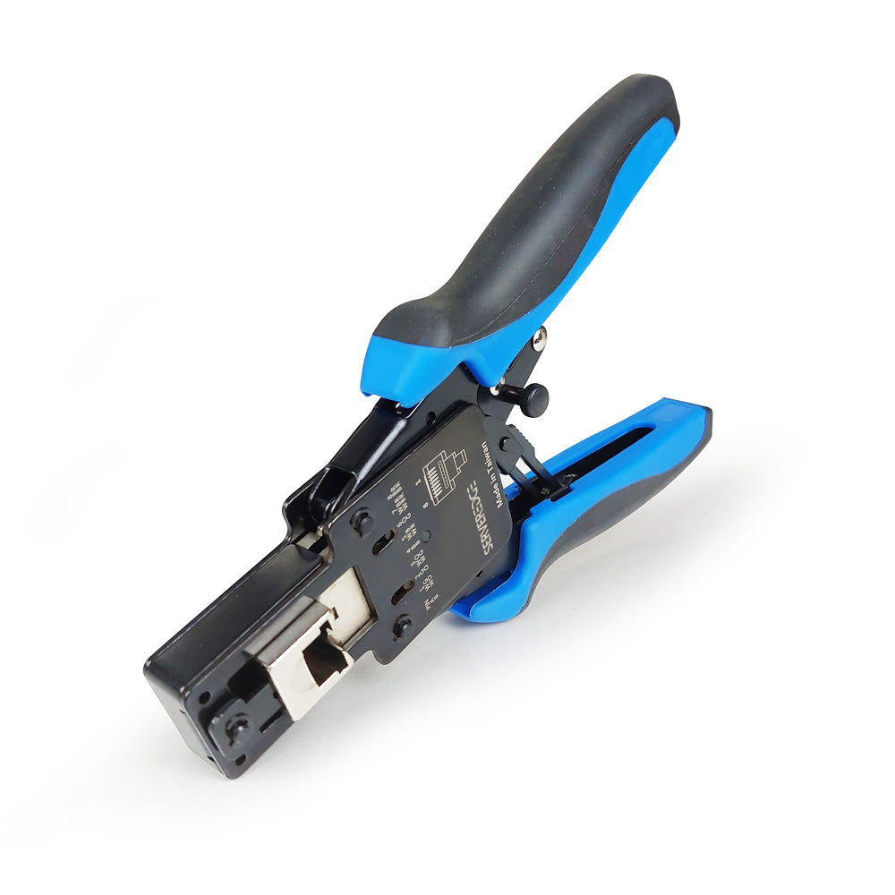 Pass through rj45 connectors online and crimp tools