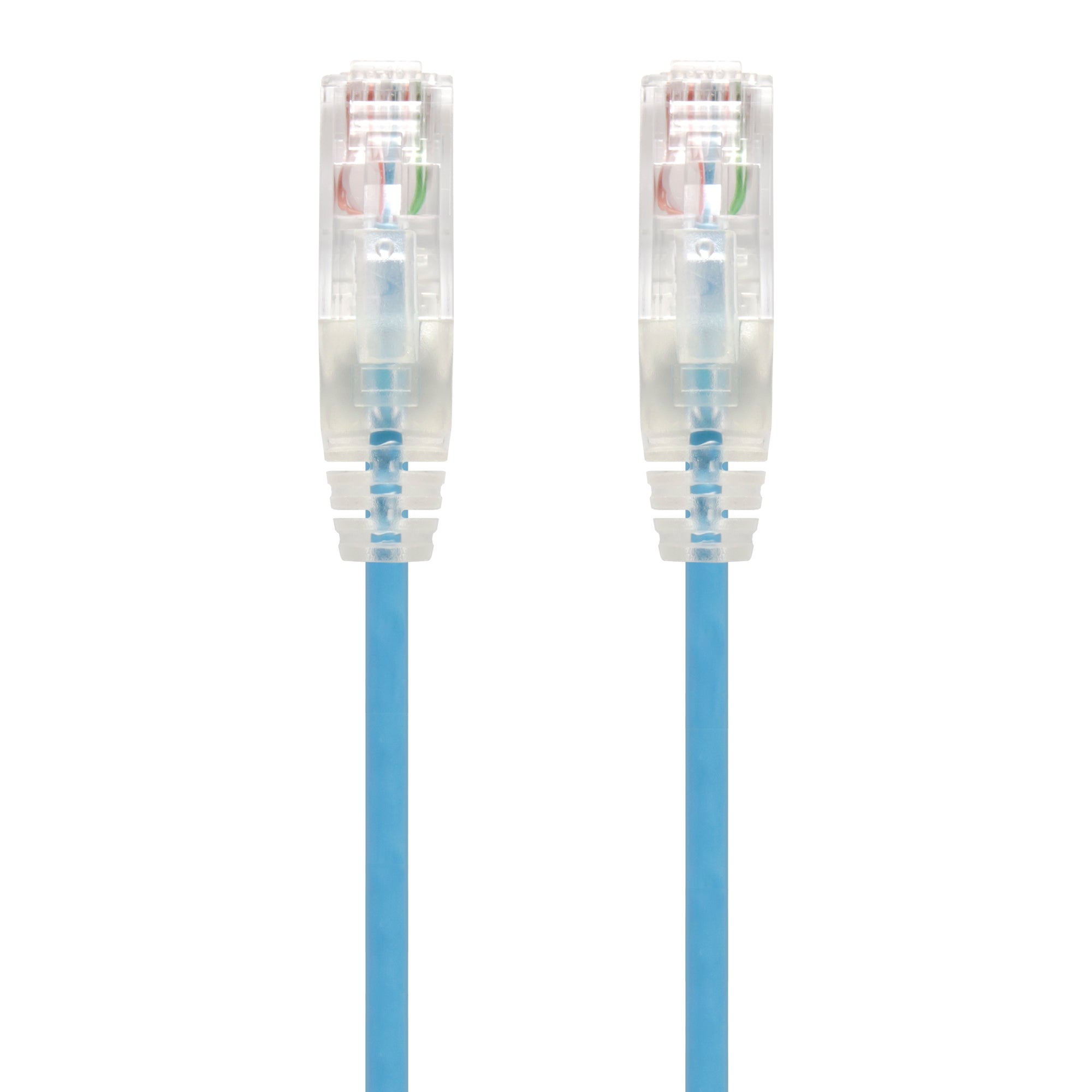 2m Blue Ultra Slim Cat6 Network Cable, UTP, 28AWG