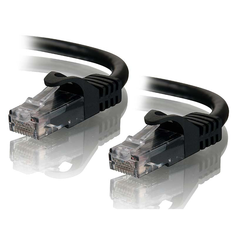 2m Black CAT5e Network Cable