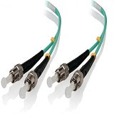 1m ST-ST 10GbE Multi Mode Duplex LSZH Fibre Cable 50/125 OM3