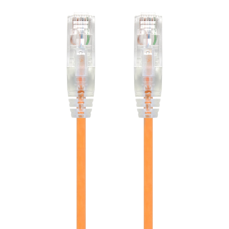 1m Orange Ultra Slim Cat6 Network Cable, UTP, 28AWG